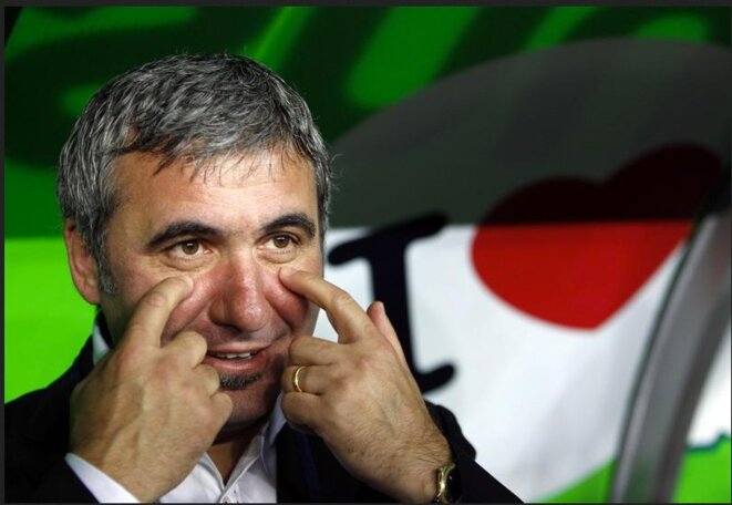 Gheorghe Hagi, surnommé le Maradona des Carpates, du temps de sa splendeur © Reuters