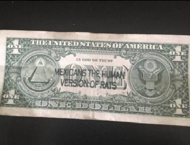 Injure raciste sur des dollars US : "Les Mexicains sont la version humaine des rats"