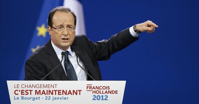 François Hollande, lors de son discours du Bourget. © REUTERS/Benoit Tessier