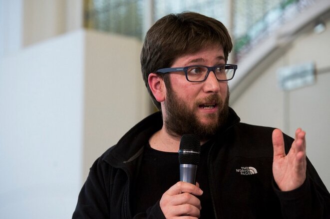 L'eurodéputé Miguel Urban, l'un des chefs de file des anticapitalistes de Podemos. © Flickr Podemos.