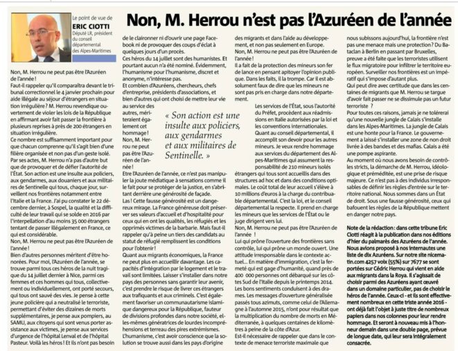 Nice Matin 30.12.2016 Nice Matin 30.12.2016