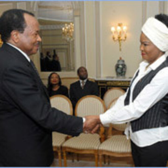 Image result for calixthe beyala et biya