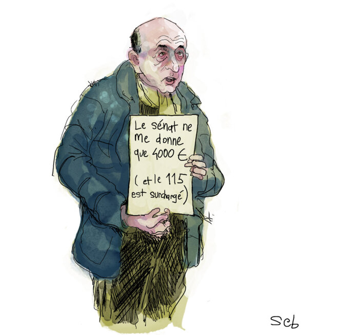 Gérard Collomb, sénateur maire de Lyon et président de Lyon métropole, vit un cauchemar depuis qu'il a été sanctionné par le Sénat pour absentéisme. © Sébastien Brunel Gérard Collomb, sénateur maire de Lyon et président de Lyon métropole, vit un cauchemar depuis qu'il a été sanctionné par le Sénat pour absentéisme. © Sébastien Brunel