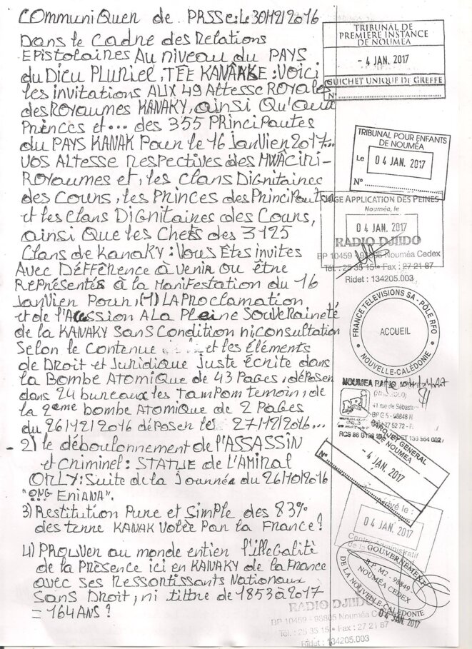 Le communiqué de presse pour le 16/01/2017. Le communiqué de presse pour le 16/01/2017.