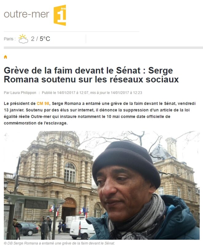 Grève de la faim de Serge Romana : l'insupportable propagande d'Outre mer 1ère