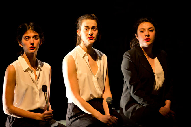 Actrices du groupe 42 dans "Shock Cooridor" © Jean-Louis Fernandez Actrices du groupe 42 dans "Shock Cooridor" © Jean-Louis Fernandez