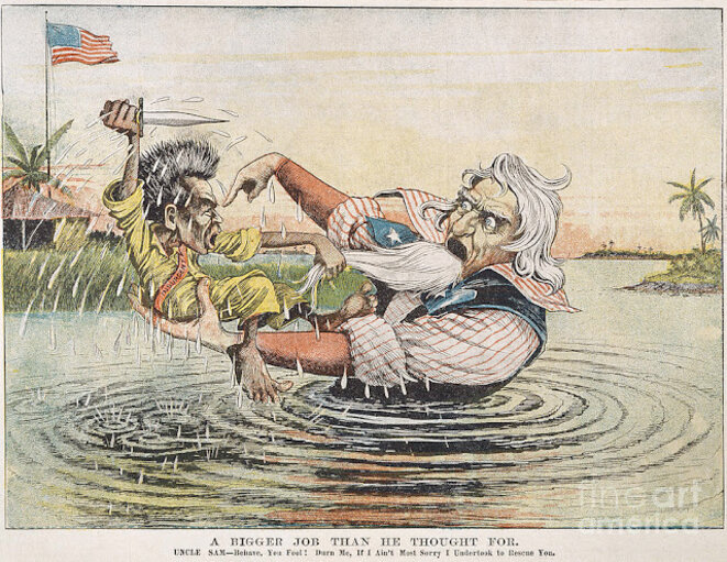 Les Philippins non reconnaissant des sacrifices consentis par les Américains pour les civiliser. Les Philippins non reconnaissant des sacrifices consentis par les Américains pour les civiliser.