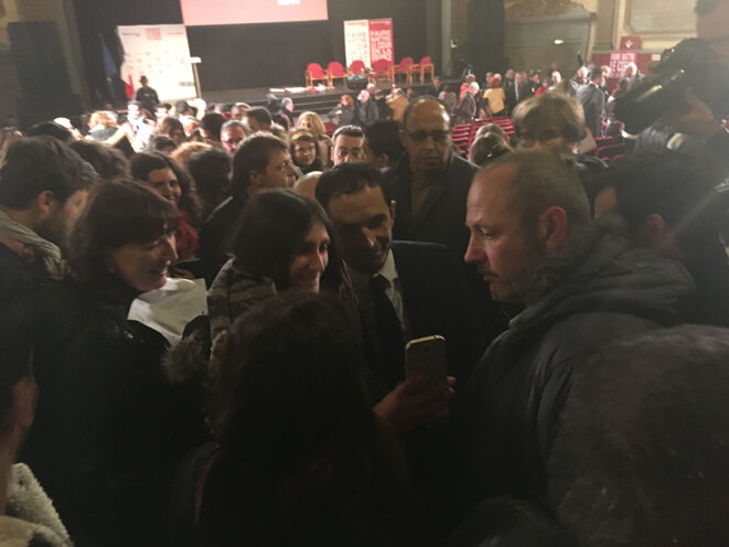 Benoît Hamon à Bordeaux, le 17 janvier. © CG Benoît Hamon à Bordeaux, le 17 janvier. © CG