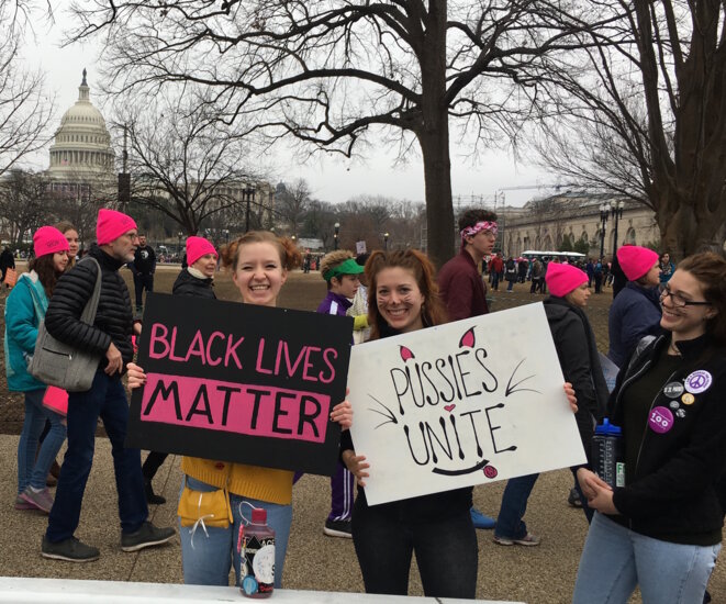 Des manifestantes, samedi 21 janvier 2016 à Washington © TC