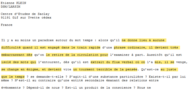 Les plagiats d'Étienne Klein qui touchent à son activité au CEA. © Ethics & Integrity Les plagiats d'Étienne Klein qui touchent à son activité au CEA. © Ethics & Integrity