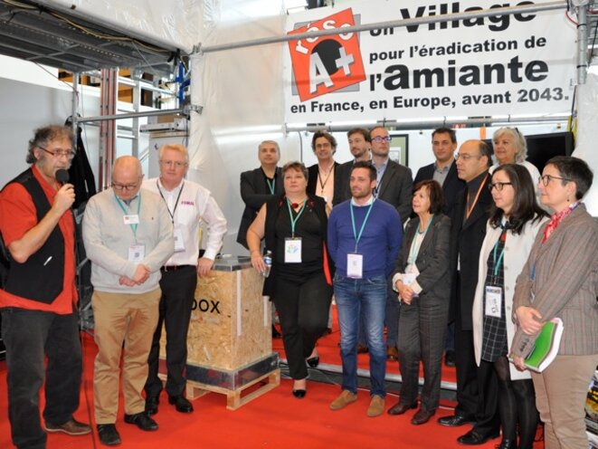inauguration du village amiante de POLLUTEC, mercredi 30 novembre 2016 inauguration du village amiante de POLLUTEC, mercredi 30 novembre 2016