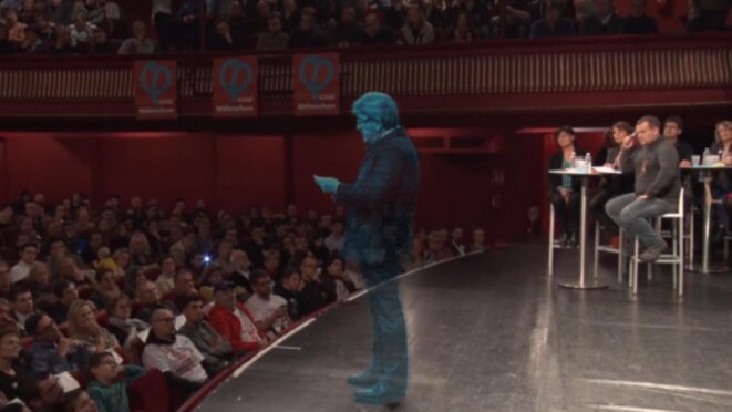 Hollogramme Mélenchon Hollogramme Mélenchon