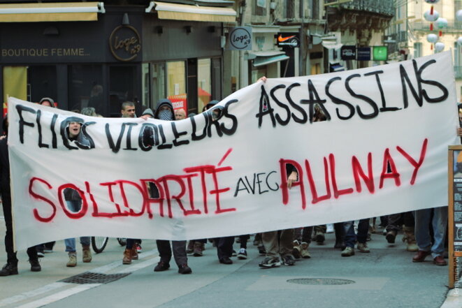 Manifestation en soutien à Théo, Montpellier © Benjamin POLGE