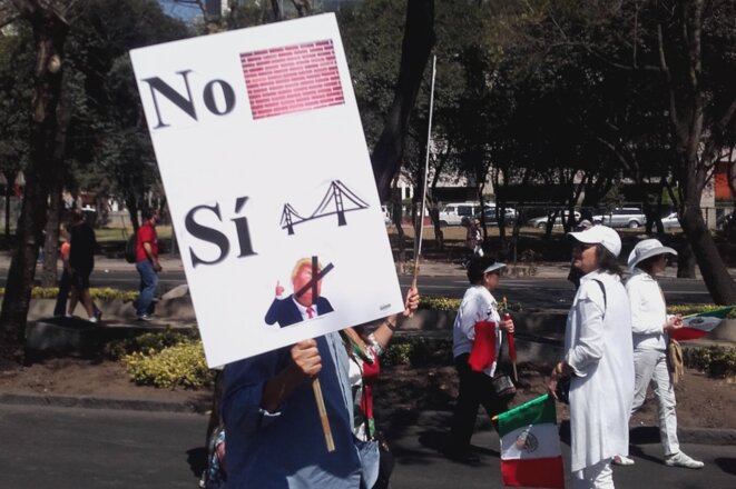 Manifestation #VibraMexico contre Donals Trump © Clement Detry