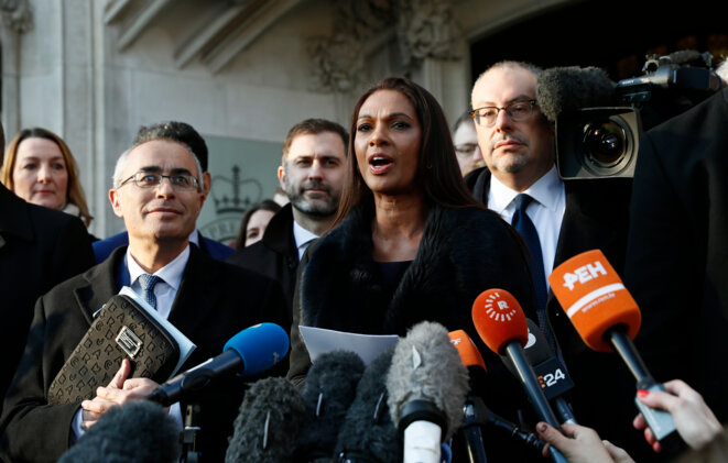 La femme d'affaires Gina Miller le 24 janvier à Londres, jour de victoire judiciaire après la décision de la Cour suprême sur le Brexit. © Reuters / Stefan Wermuth. La femme d'affaires Gina Miller le 24 janvier à Londres, jour de victoire judiciaire après la décision de la Cour suprême sur le Brexit. © Reuters / Stefan Wermuth.