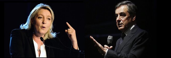 Marine Le Pen et François Fillon
