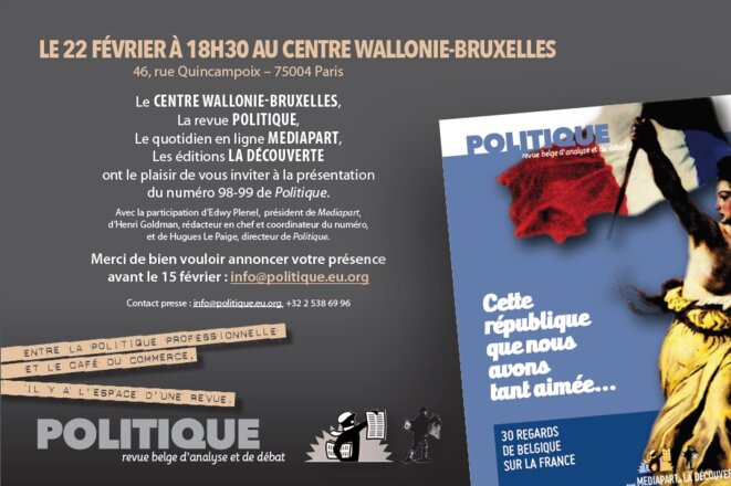 Invitation à la rencontre du 22 février Invitation à la rencontre du 22 février