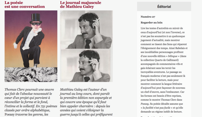 Sommaire du numéro 27