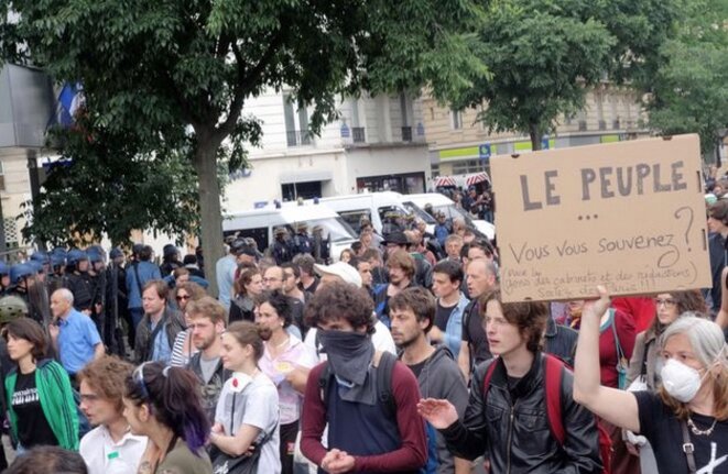 Manifestation contre la loi sur le travail à Paris le 28 juin 2016 © Rachida El Azzouzi Manifestation contre la loi sur le travail à Paris le 28 juin 2016 © Rachida El Azzouzi