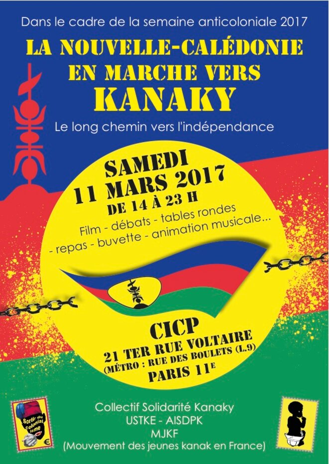 La Nouvelle-Calédonie en marche vers Kanaky le 11 mars au CICP de 14h à 23 h
