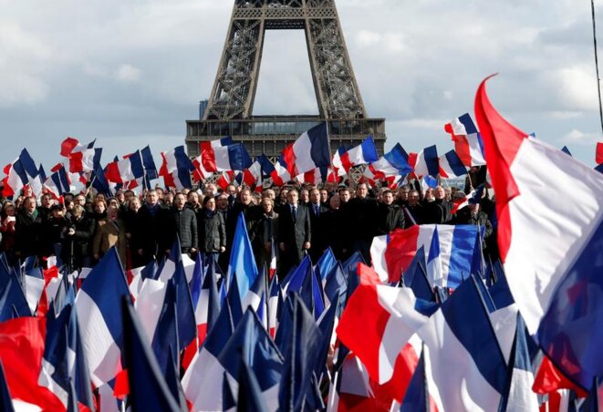 Au Trocadéro, le 5 mars. © Reuters Au Trocadéro, le 5 mars. © Reuters