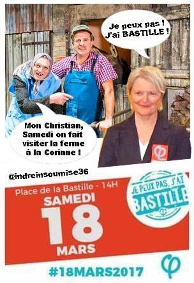 " Je peux pas, j'ai Bastille ! " " Je peux pas, j'ai Bastille ! "