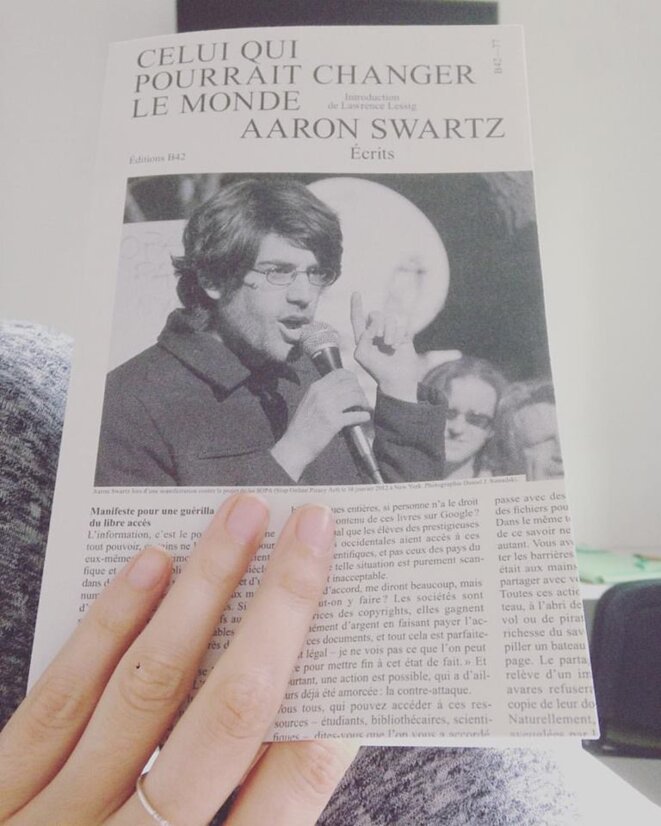"Celui qui pourrait changer le monde" : sur les pas d'Aaron Swartz