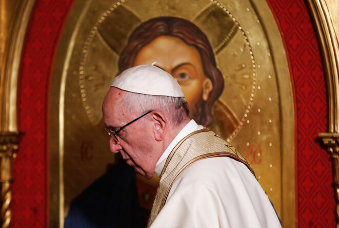 Le pape François, le 26 février 2017, à Rome. © Reuters Le pape François, le 26 février 2017, à Rome. © Reuters