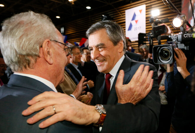 François Fillon en meeting à Lyon © Reuters François Fillon en meeting à Lyon © Reuters