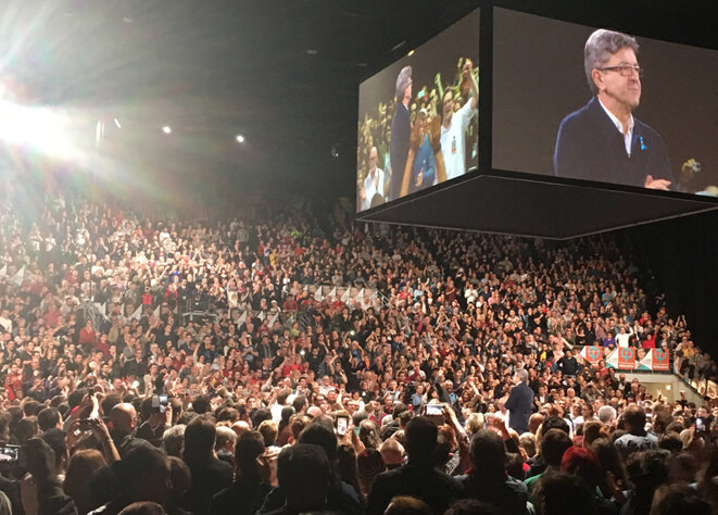 Jean-Luc Mélenchon dimanche 2 avril à Châteauroux © CG