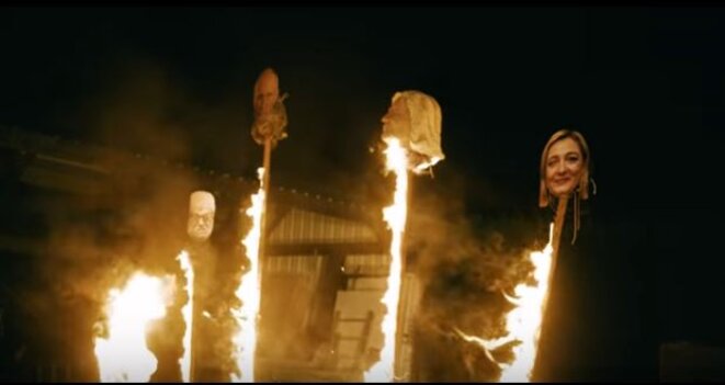 No One Is Innocent et Darcy brûlent Marine Le Pen dans un clip