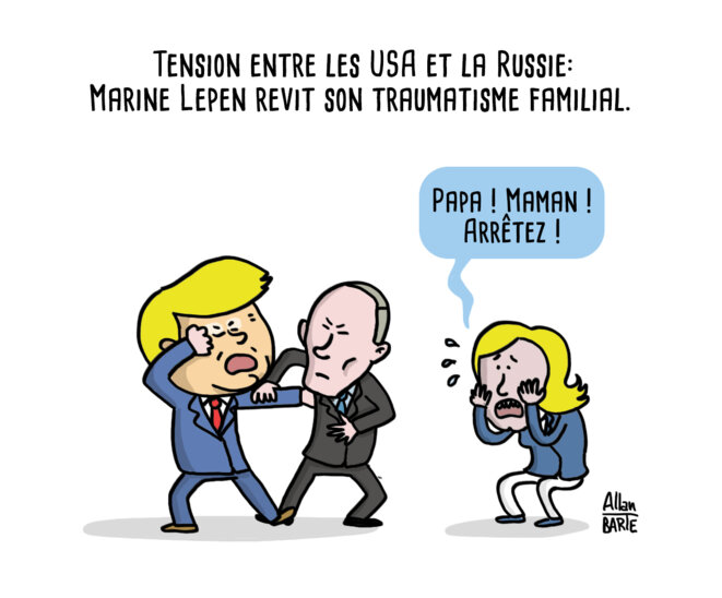 Tension USA/Russie: Marine Le Pen Perdue
