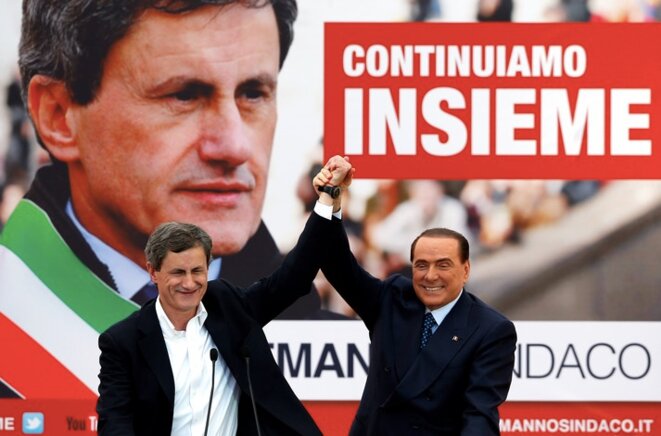 Gianni Alemanno et Silvio Berlusconi © Reuters Gianni Alemanno et Silvio Berlusconi © Reuters