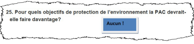 Le guide de la FNSEA suggère parfois de ne rien cocher © DR Le guide de la FNSEA suggère parfois de ne rien cocher © DR