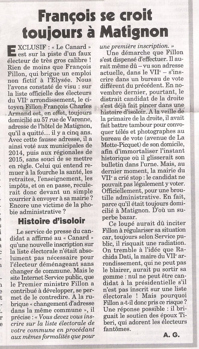 Tiens encore une vilenie trouvée sur le même journal ;-))) Tiens encore une vilenie trouvée sur le même journal ;-)))