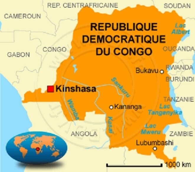 congo carte du monde