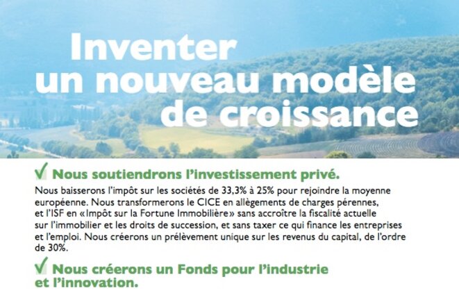 Extrait du programme d'Emmanuel Macron Extrait du programme d'Emmanuel Macron