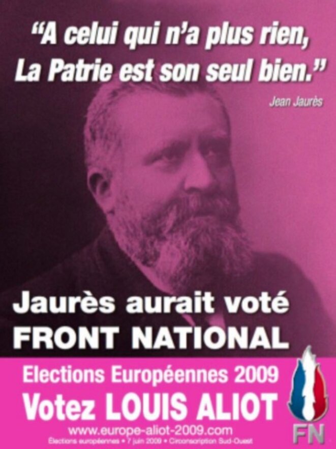 Affiche de la campagne européenne de Louis Aliot en 2009. Affiche de la campagne européenne de Louis Aliot en 2009.