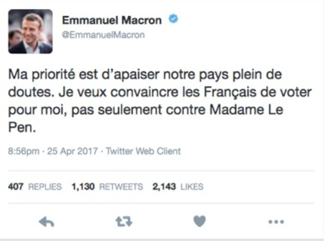 Macron demande un vote d'adhésion sur son programme Macron demande un vote d'adhésion sur son programme