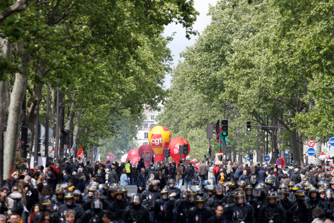 Le 1er Mai, à Paris. © Reuters/Gonzalo Fuentes