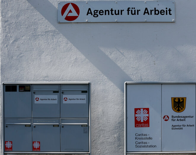 Une agence pour l'emploi à Eichstätt (Bavière, Allemagne) © Reuters Une agence pour l'emploi à Eichstätt (Bavière, Allemagne) © Reuters