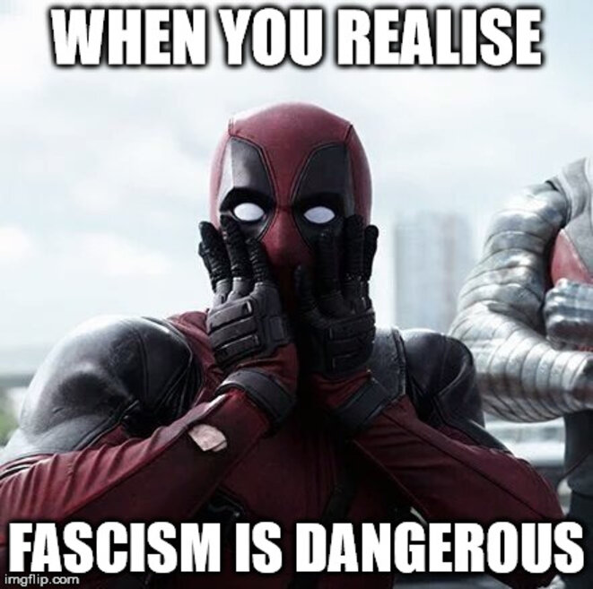 L'histoire ne dit pas si Deadpool a voté Macron. L'histoire ne dit pas si Deadpool a voté Macron.