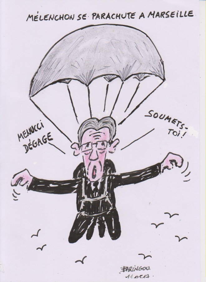 Melenchon se parachute à Marseille
