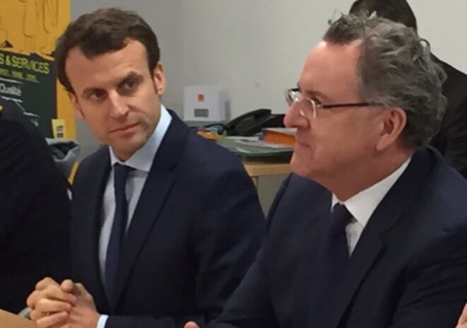 Emmanuel Macron (left) with his République en Marche! movement's general secretary Richard Ferrand. Emmanuel Macron (left) with his République en Marche! movement's general secretary Richard Ferrand.