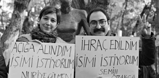 Nuriye Gülmen et Semih Özakça : «J’ai été licencié, qu’on me rende mon travail» Nuriye Gülmen et Semih Özakça : «J’ai été licencié, qu’on me rende mon travail»