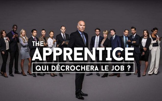 Bruno Bonnell (au premier rang) incarna en 2015 le "boss" dans la version française de "The Apprentice", le show télé qui fit connaître Donald Trump