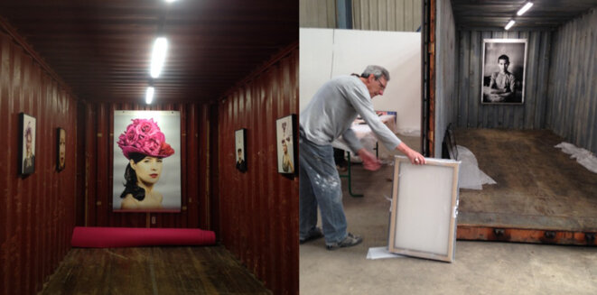 Installation des contenaires dans la friche industrielle Installation des contenaires dans la friche industrielle