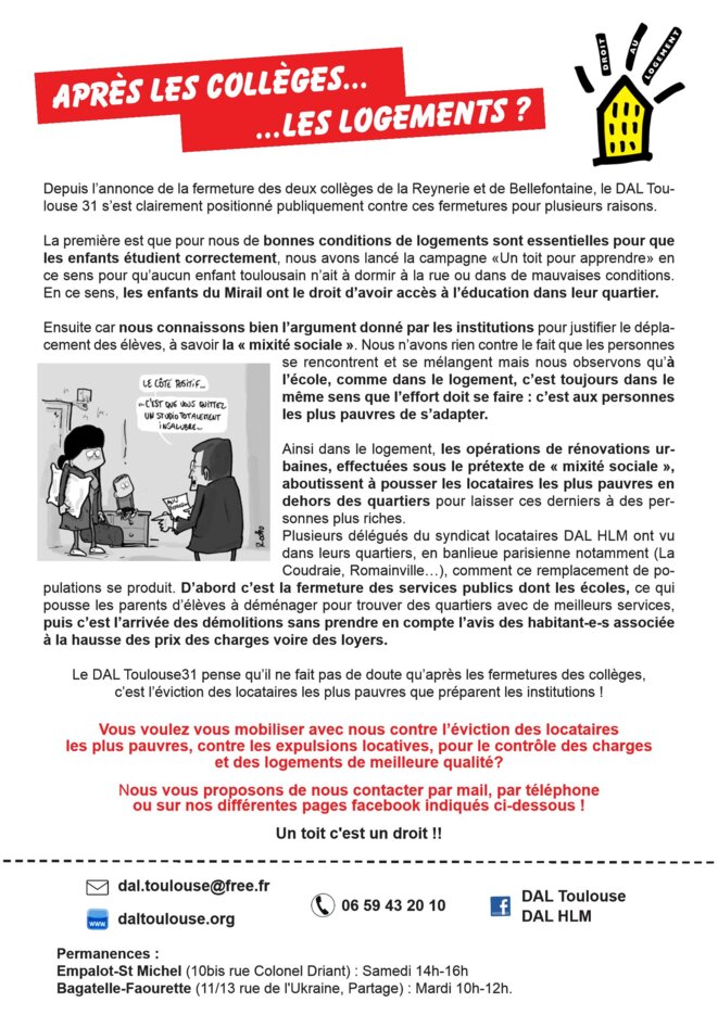 Fermeture des collèges du Mirail... avant les logements?