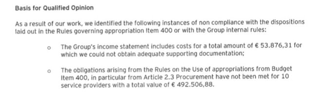 Extrait du rapport d'audit d'Ernst&Young. © Document Mediapart Extrait du rapport d'audit d'Ernst&Young. © Document Mediapart