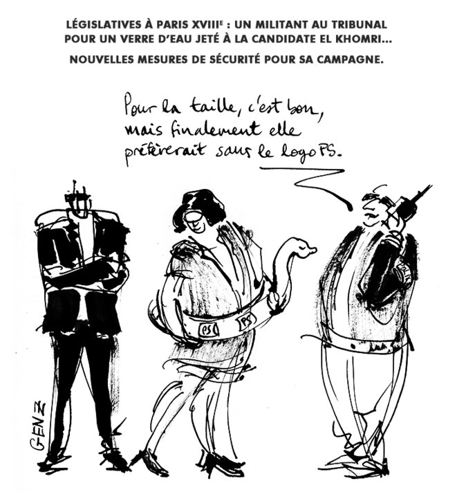 Législatives Paris 18e: El Khomri noyée dans un verre d'eau, un militant au tribunal